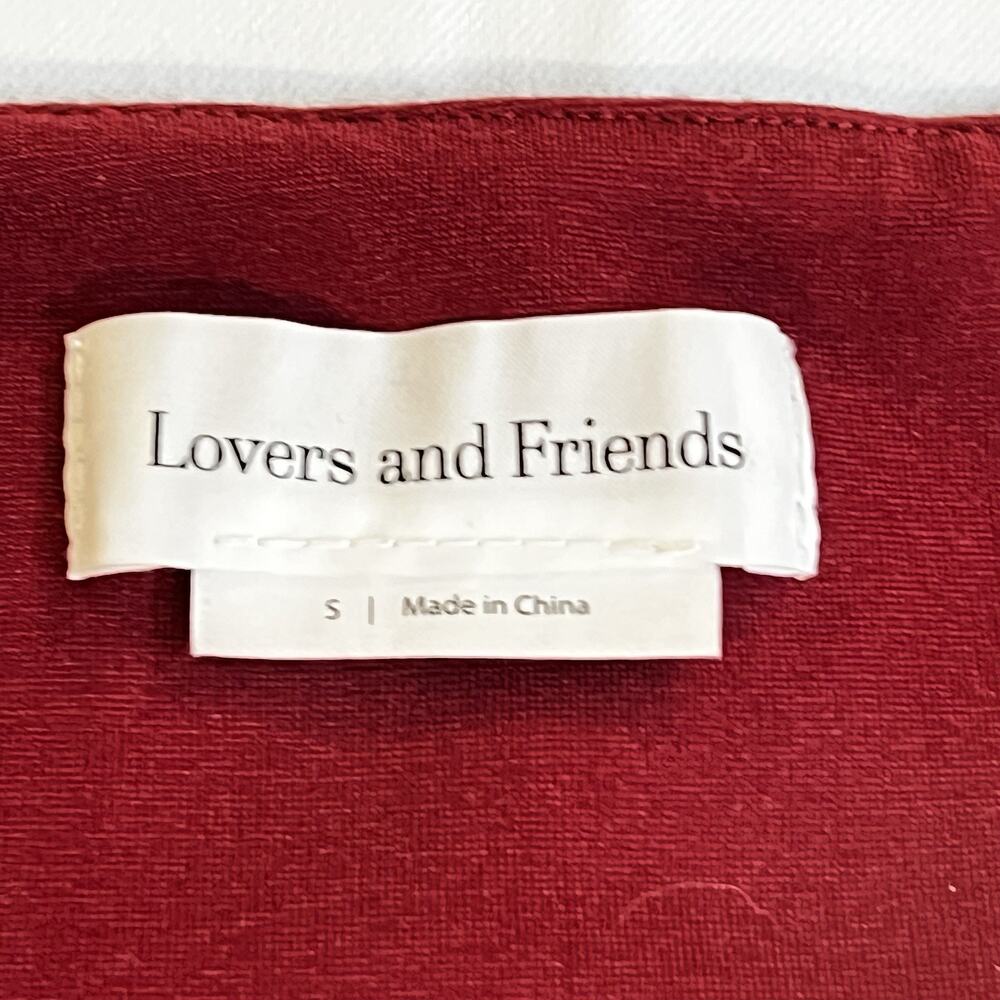 Lovers + Friends Strapless Mini Dress Red Bodycon Tube Cocktail Party Size S - Picture 10 of 14